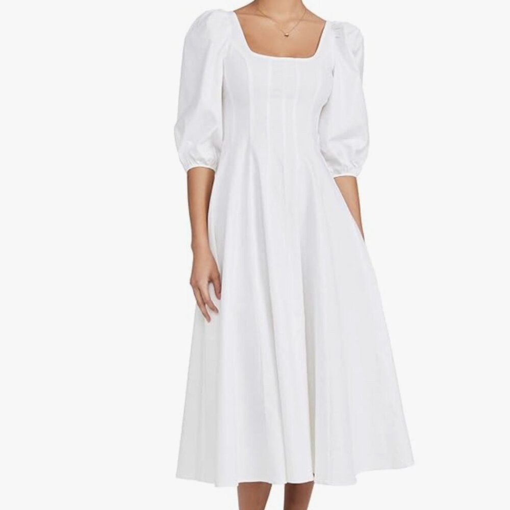 Staud 2 white women’s swells dress